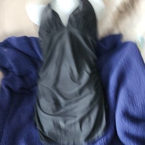 Elegant Black Halter Dress